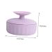 Silicone Makeup Brush Cleaning Box & Pad - Dry Cleaner Tool 7.9x5.25CM - Violet | Best Brush Scrubber Mat for Efficient Makeup Cleaning - Buy Online on SooperMarket.com
