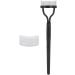 Verdant Touch Eyelash Brush Stainless Steel Eyelash Comb Curved Design Separate Cover Black Straight HandleBeauty Care - Buy Online on SooperMarket.com
