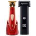 Mens Trimmer & Foil Shaver by SUPREME TRIMMER Professional Trimmer for Men Clippers Mustache Travel Beard Bundle Cordless Razor for Men - ST5220 T-Shaper Li in Red + STF501 T-Fader Li STF501+ST5220 Red