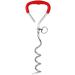 Wolike Dog Tie Out Cable and Stake Dog Wire Traction Rope Heavy Duty Stake-Out Dog Spike Spiral Pet Fixed Pile Outdoor Grass Dog Towing Rope (16FT/5M Red) 16FT/5M Red - Buy Online on SooperMarket.com