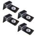 LEILIN 4Pcs Tank Glass Cover Clips Fish Tank Lid Holder Support, Stainless Steel Glass Cover Support Frame, Prevent Fish from Jumping Out, Keep Warm in Winter 5mm