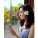 Hawaiian Plumeria Flower Hair Clips - White Floral Hair Barrettes for Women & Girls - Summer Beach Hair Accessories 3pcs - Buy Online on SooperMarket.com