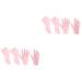ABOOFAN 2 Sets Hydrating Sock Gloves Healing Gloves Gel Boat Socks Foot Care Socks Hand Moisturizing Gloves Socks for Dry Feet Silicone Heel Cover Beauty Hand Gloves Sebs Short Boots Soft