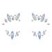 Face Gems Stickers Crystal Rhinestone Tattoos Women Eyes Stickers for Halloween Festival Style2 Stickers