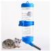 Hypeety Hamster Cage Drinking Water Bottle Parrot Mice Rat Gerbils Water Feeder Bowl 125ML (4.4 oz) 1Pcs Random Color