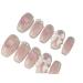 Cute Pink Sweet Princess Removable Handmade Wear Nail Art Vitality Girl Short Fake Nails Blush Bow Nail Patch (Color : XS)