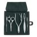BoxCave MARUTO Elegant 5 pcs Personal Care Grooming Set GM-0405B Comes with Refined North America Calf Leather Case with BoxCave Microfiber Cleaning Cloth
