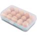 Mikikit Refrigerator Egg Container 15 Egg Clear Container Acrylic Organizer Containers for Food Fridge Memory Refrigerator Blue medium - Buy Online on SooperMarket.com