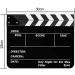 Sedremm Dry Erase Director's Film Movie Clapperboard Slate for Film TV MovieCut Action Scene (10x12in/24.5x30cm) White Clapboard and Colorful Stick - Buy Online on SooperMarket.com