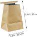 15pcs Kraft Paper Vomit Bags | Light Brown Mini Trash Bags for Travel - Buy Online on SooperMarket.com
