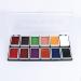 12 Colors Alcohol Activated SFX Makeup Paint Palette Professional Waterproof Sweatproof Face and Body Paint Long Lasting Special Effect Makeup Use for Cosplay Theatre Film