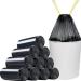 Strong garbage bags 60L WITH DRAWSTRING EXTRA WIDE - Black 68x73 cm (50 to 2000 bags) (100)
