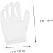 minkissy 2 Pairs White Cotton Gloves Cotton Work Gloves Hand Moisturizer Glove Party Etiquette Gloves Working Glove Moisturizing Gloves Warm Mittens Gel Gloves Warm Gloves Non-Slip Miss Spa - Buy Online on SooperMarket.com