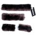 Merauno Sheepskin Horse Noseband Cover Lambskin Halter Set 1x Neck saver 1x Nose Protector 2x Cheek pieces Brown - Buy Online on SooperMarket.com