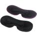 3D Contoured Cup Sleep Eye Mask - Purple | Block Out Light for Travel, Yoga, Nap - Soft & Comfortable Blindfold - Buy Online on SooperMarket.com