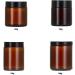Dajidafu Amber Glass Bottle For Makeup And Body Care Products Multi-functional Screw Lid Reusable BPA-free Eco-friendly 100g Black 100g 100g Black 100g - Buy Online on SooperMarket.com