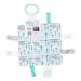 Baby Sensory  Security & Teething Closed Ribbon Tag Lovey Blanket with Minky Dot Fabric: 8 X8  (Prayer)