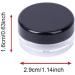 30 Pieces 5g Black Cosmetic Containers with Mini Spatula - Clear Sample Jars for Lotion Lip Balm & Cream | Perfect for Nail Accessories - Buy Online on SooperMarket.com