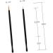 Gogogmee 100pcs Eyeliner Brush for Liner Gel Eyeliner Eye Makeup Tools Liquid Eyeliner Cosmetic Disposable 10*0.5cm As Shown - Buy Online on SooperMarket.com