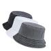 Crazy Era 3 Pack Washed Cotton Bucket Hats Packable Summer Outdoor Cap Travel Beach Sun Hat Plain Colors for Men Women Black-white-gray One Size