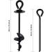 Heavy Duty Dog Tie Out Stake for Outdoor Use Strong Ground Anchor for Large Dogs Up to 150 lbs Perfect for Outdoor Dog Run Yard Camping Gear Beach Accessories Black - Buy Online on SooperMarket.com