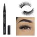 AquaPurity PHOERA 9D Synthetic Mink Lashes & Adhesive Eyeliner Kit Reusable up-to 30 times Self-Adhesive Magic Eyeliner Pen With Waterproof No Glue Needed Lashes Set (LOS ANGLES)