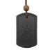 Kenntsh Volcanic Rocks Pendant Necklace Anti EMF Radiation Protection Pendant Energy Scalar Quantum Bio Science Negative Ions Black 430140