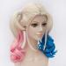 Harley Quinn Wig - Suicide Squad Cosplay Curly Synthetic Ponytail Heat Resistant + Wig Cap - Buy Online on SooperMarket.com