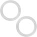 Alomejor Baby Pacifier O-Rings - 20pcs Silicone Safe Dummy Clips & Adapter Holder for Babies | Transparent Durable & Secure - Buy Online on SooperMarket.com