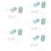 Beavorty 10 STK contact lens container lovely cuddly thehomeuse seal case - case contact lens solution contacts solution holder contacts cases cute storage box travel pp