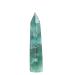 Meditation Gift 1PCS Natural Blue Stone Column Crystal Column Energy six Prism Spirit Meditation Green (Color : 8-9cm)