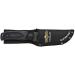 Camillus 19232 Western Black River Knife - 9.5cm Titanium Bonded Blade with Ballistic Nylon Sheath Durable PP/TPE Handle Black/Silver - Perfect for Outdoor Adventures - Buy Online on SooperMarket.com