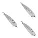 Magiclulu 3 pcs vintage razor for men men's razor holder for razor plane stainless steel inoxlm salon razor holder stainless steel vintage shaver holder handbook hair clipping