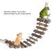 Zerodis Wooden Ladder for Birds | Parrot Climbing Bridge & Pet Toys | Durable Hammock & Toy for Birds - Buy Online on SooperMarket.com