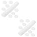 FRCOLOR 200 Pcs Thick Overlock Cotton Disposable Makeup Sponge Cleaning Makeup Pads Makeup Supply Facial Accessories Cotton Squares White Cosmetic Makeup Remover Travel Non-Woven Fabric