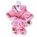 Build Your Bears Wardrobe Teddy Bear Clothes Robe & Slippers Fits Build a Bear Teddies (pink)
