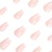 Medium Press on Nails - 24 Pcs Square False Nails with Glossy White French Tips | Stick on Acrylic Nail Designs for Women - International Shipping Available - Buy Online on SooperMarket.com