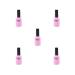5 set of Nail Polish Glue Peel Off Liquid Nail Art Tape Latex Tape Finger Skin Protected Liquid Nail Care Tool Pink 15ml 5 set of (Pink 15ml)