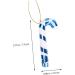ABOOFAN 4pcs Christmas Candy Cane Ornament Candy Canes Toy Candy Walking Sticks Crutches Christmas Tree Colorful 7x2.5cm - Buy Online on SooperMarket.com