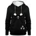jessie Pullover Long Sleeve Puppy Holder Sweatshirt Pet Carrier Cat Dog Kangaroo Pouch Hoodies Black 4X-Large
