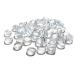 Outland Clear Cord Locks for Face Mask Adjuster PVC Round Toggle Locks for Drawstrings Adjustable Lock End for Elastic Non Slip Stopper DIY for Adults Children Elderly Mask with Threading Clips 50