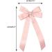 JSGHGDF Bowknot Hair Clip Heart Long Ribbon Bowknot Shape Hair Clip for Girl Spring Styling Tiaras Pink - Buy Online on SooperMarket.com