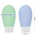OPRET 4-Piece Silicone Travel Bottles Set - 60ml Leakproof Refillable BPA-Free Containers for Shampoo & Cream - TSA-Approved in Blue Green Pink & Gray - Buy Online on SooperMarket.com