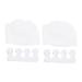 GLEAVI Orthotics 2Pcs thumb valgus shoe filler shims alignment straightener rubber spacers thumb protector spreaders for bunions men and women stretcher white eversion Shims