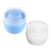 KOMBIUDA Travel Toddler for Mom Sponge Baby After Dusting Plastic Bath Container with Body Care Portable Powder Use Empty Puff Blue Cosmetic White Talcum Newborn Home Infant Face Case 2pcs 1 count (Pack of 1)