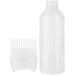 Hair Dye Brush Bottle Root Comb Applicator Bottle Hair Oil Bottle With Comb Hair Dye Bottle Applicator Comb With Graduated Scale For Home Salon Use White - Buy Online on SooperMarket.com