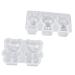 FELTECHELECTR 2pcs Doll Cartoon Ornaments Adorable Rabbit Molds Pendants Dessert Earring Shape Coaster Crystal