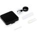 Buy Cute Reflective Contact Lens Container Set - Hygienic & Durable for Home or Travel (Black) - Buy Online on SooperMarket.com