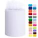 Tulle Rolls 6  by 100 Yards (300 feet) Tulle Roll Spool Fabric for DIY Tutu Skirts Wedding Baby Shower Crafts Decorations Party Supplies (White)