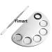 Yimart Pro Stainless Steel Makeup Palette & Spatula - Ultimate Mixing Tool for Cosmetic Artists | International Shipping Available - Buy Online on SooperMarket.com
